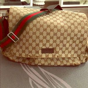 Authentic used Gucci diaper bag.